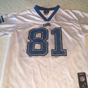 Youth Detroit Lions Jersey 81 Calvin Johnson Sz Lg